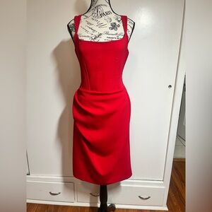 Hybrid Corset Styled Red Dress